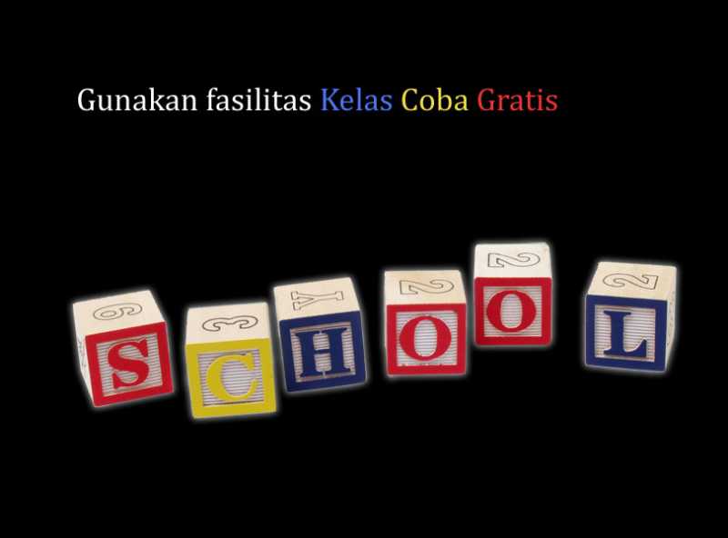 #|#|#Gunakan fasilitas Coba Gratis*. Orang tua dapat menghubungi sekolah dan mengatur jadwal kelas coba gratis melalui web site akupintar.|||0.6